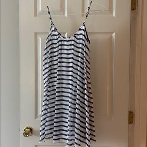 Express Monochrome Striped Dress